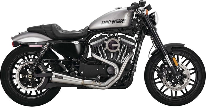 Vance And Hines 2-into-1 Upsweep Exhaust Stainless With Fuelpak FP4