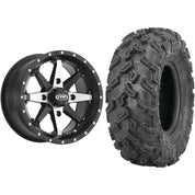 Set of 2 Mounted Wheel and Tire Kit Wheel: 14x7 5+2 4/110 Tire: 27x11-14 6 Ply