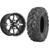 Set of 2 Mounted Wheel and Tire Kit Wheel: 14x7 5+2 4/110 Tire: 27x11-14 6 Ply