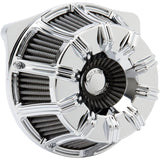 Filtro de aire Arlen Ness Chrome Inverted Series, calibre 10, etapa 1, Harley 99-15 T/C