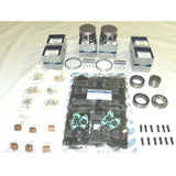 Kit de reconstrucción de cabezal de potencia WSM para Yamaha 150/200 HP, 6 cilindros, 93-08, 0.020 sobre platino