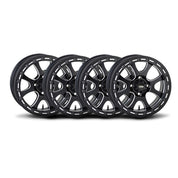 ITP Set of Four Tsunami with Bead Lock Wheels Matte Black 15x7 4/110 5+2