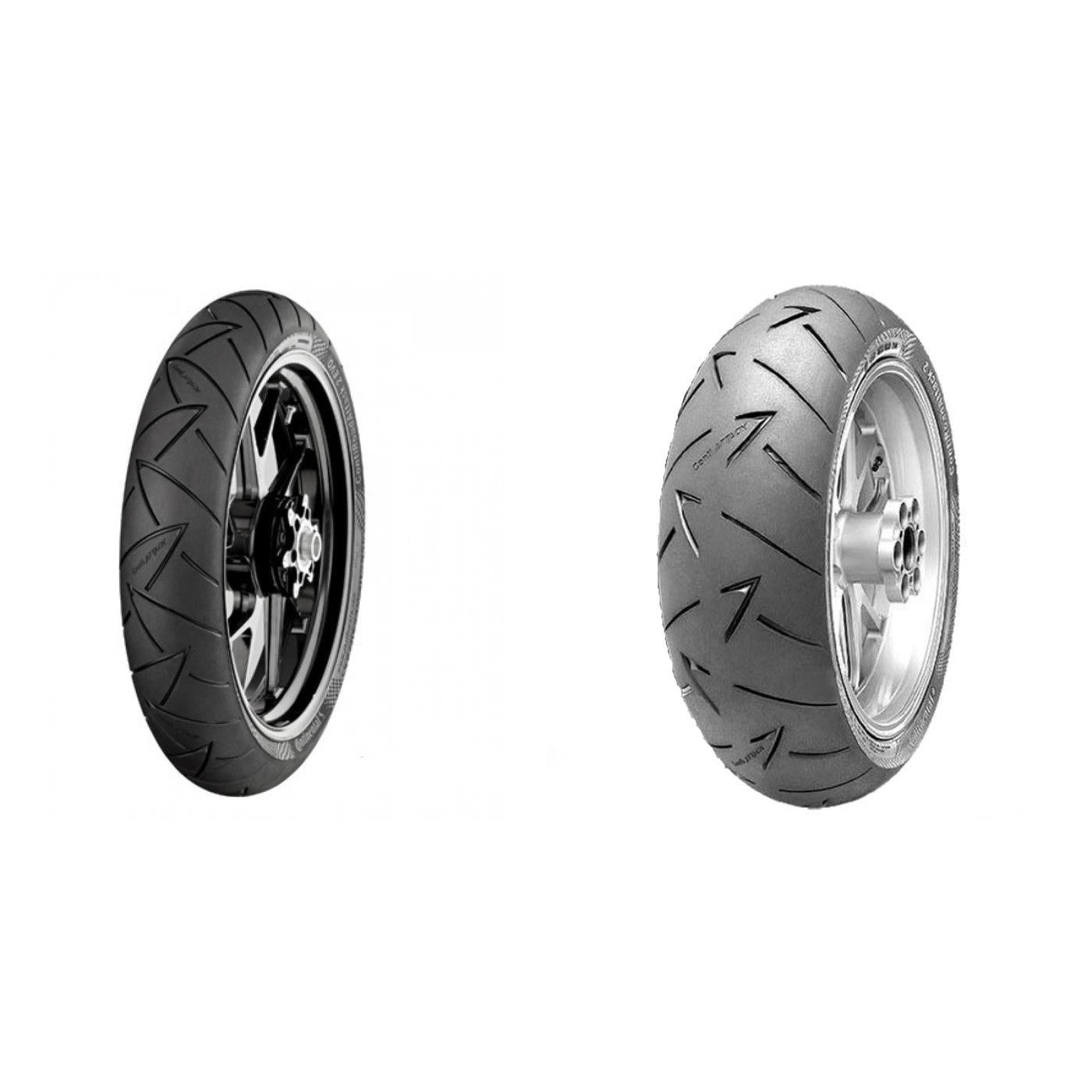 Road Attack 2 Dual Sport Front & Rear Tire Set, 110/80R19 59V & 150/70R17 69V