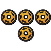 4 Front Rail Gold Idler Wheels Kit for Snowmobile ARCTIC CAT Cougar 1989-1998