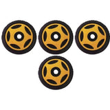 4 Front Rail Gold Idler Wheels Kit for Snowmobile ARCTIC CAT Cougar 1989-1998