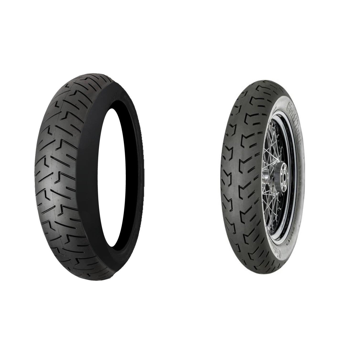 CONTINENTAL Tour Front & Rear Tire Set, 130/80-17 65H & 180/65B16 81H