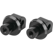 Puig Adventure Footpeg Adaptors Black Rear - 6458N