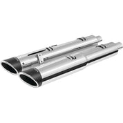 Freedom Performance 2-Step Slip-On Exhaust Slash Tip Chrome/Black - IN00208