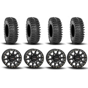 System 3 SB-3 Beadlock Matte Black 15" Wheels And XT400 Tires [33x10R-15]