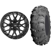 Set of 2 Mounted Wheel and Tire Kit Wheel: 14x7 5+2 4/110 Tire: 28x10-14 6 Ply