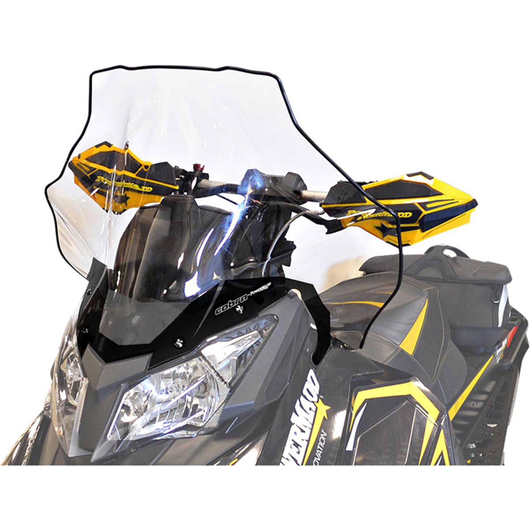 Powermadd Ski-Doo Rev Xs  Tall, Clear With Black Fade, 19" 13540