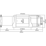 Winch Kit 4500 lb Wide For John Deere Gator XUV 835M ALL (Synthetic Rope)