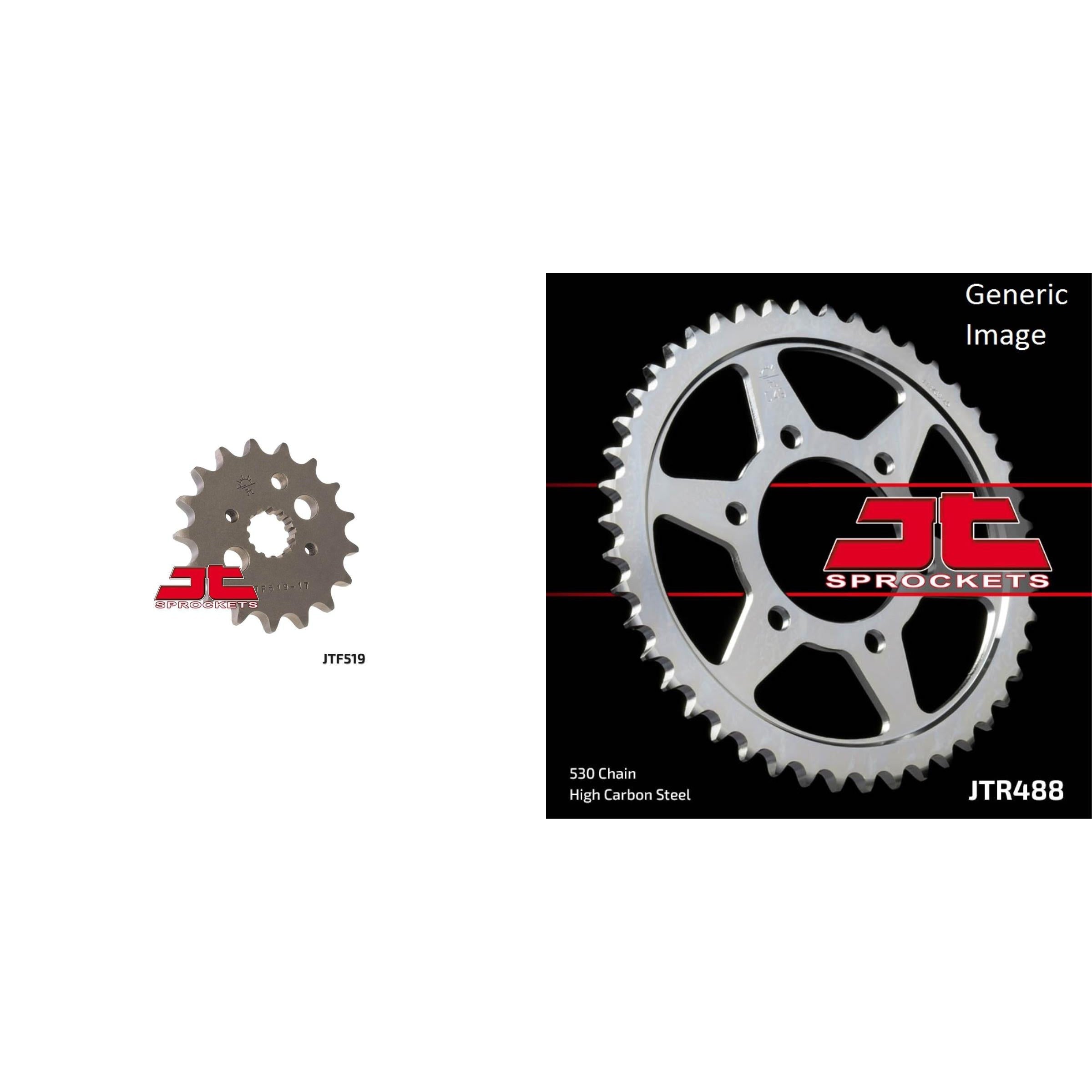 Front & Rear Sprocket Kit for Street KAWASAKI ZX900B Ninja ZX-9R 1994-1997
