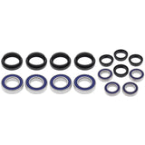 Kit de cojinetes para ruedas delanteras y traseras compatibles con Yamaha YFM660 Grizzly 02