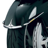 Guardabarros delantero cromado Kuryakyn con detalles de dientes de tiburón para Honda Goldwing F6B