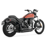 Vance & Hines Shortshots escalonados en negro con Fuelpak FP4