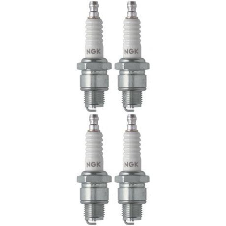 Set 4 NGK Standard Spark Plugs for Kawasaki KD100-M 1979-1976 Engine 100cc