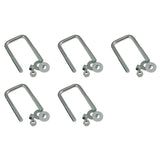 Set of 5 U-Bolt Only 7/16 Inch X 3-1/8 Inch X 3 Inch sq
