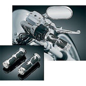 KURYAKYN CHROME ISO FLAME GRIPS ALL VICTORY MODELS EX: HEAT GRIP VV CCT OCT 6261