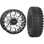Set of 2 Mounted Wheel and Tire Kit Wheel: 15x7 5+2 4/156 Tire: 33x10-15 8 Ply