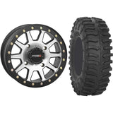 Set of 2 Mounted Wheel and Tire Kit Wheel: 15x7 5+2 4/156 Tire: 33x10-15 8 Ply