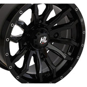 High Lifter 14x7 4/137 4+3 Gloss Black HL21 Wheel 14HL21-1237