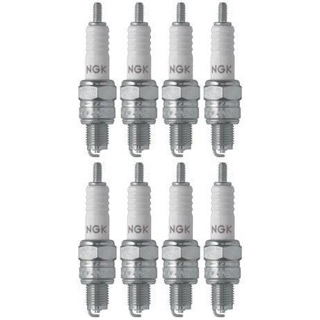 Set of 8 NGK Standard Spark Plugs for Kawasaki MOJAVE 1988-1987 Engine 110cc
