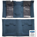 ACC Replacement Carpet Kit For 1971-1973 Ford Mustang Mach I with 2 Dark Blue Running Pony Inserts Fastback - CHOOSE COLOR