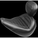 Mustang Standard Touring Seat With Backrest Black 79022