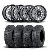 Llantas ITP Momentum de 15" mecanizadas negras y neumáticos Terra Hook [32x10-15]