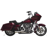 Two Brothers Racing 2-Into-1 Slash Cut Shorty - Polished for 07-16 FLH FLT