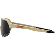100% S2 Sunglasses Soft Tact Quicksand with Smoked Lens - 61003-104-57