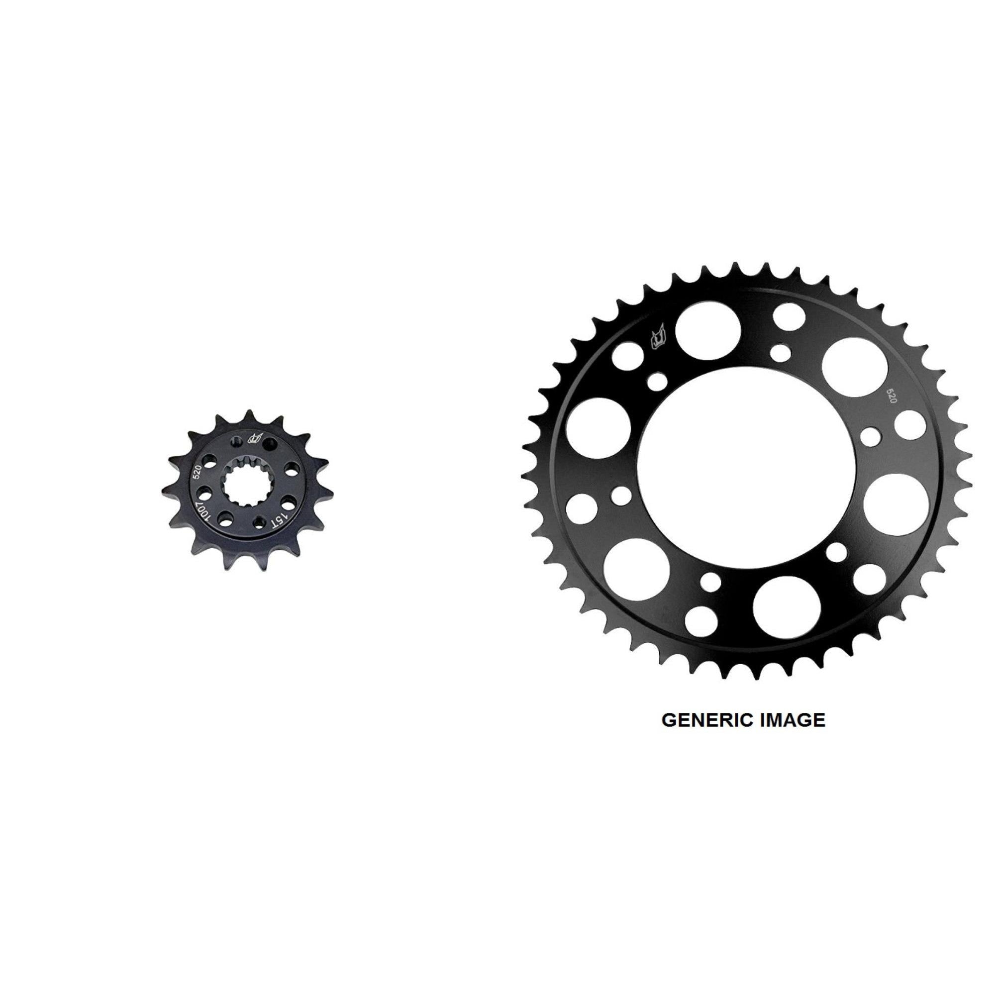 DRIVEN 520 Front & Rear Steel Sprocket Kit for Street SUZUKI SV650 1999-2008