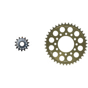 Front Steel Sprocket & Aluminum Rear Sprocket Kit KAWASAKI ZX600 (ZX6RR) 03-04