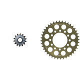 Front Steel Sprocket & Aluminum Rear Sprocket Kit KAWASAKI ZX600 (ZX6RR) 03-04