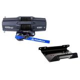 Kit de cabrestante Viper V2 UTV de 2087 kg (4500 lb) con carrete estándar y cuerda sintética negra de 12 m (40 pies) con soporte para Can-Am Maverick 1000/Max R 2013-2018