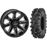 Set of 2 Mounted Wheel and Tire Kit Wheel: 15x7 4+3 4/156 Tire: 32x10-15 6 Ply