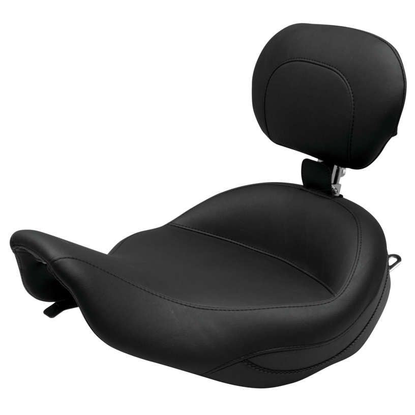 Mustang Vintage Super Solo Seat With Backrest Black 79457