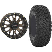 Set of 2 Mounted Wheel and Tire Kit Wheel: 15x7 6+1 4/137 Tire: 32x10-15 8 Ply