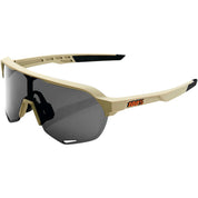 100% S2 Sunglasses Soft Tact Quicksand with Smoked Lens - 61003-104-57