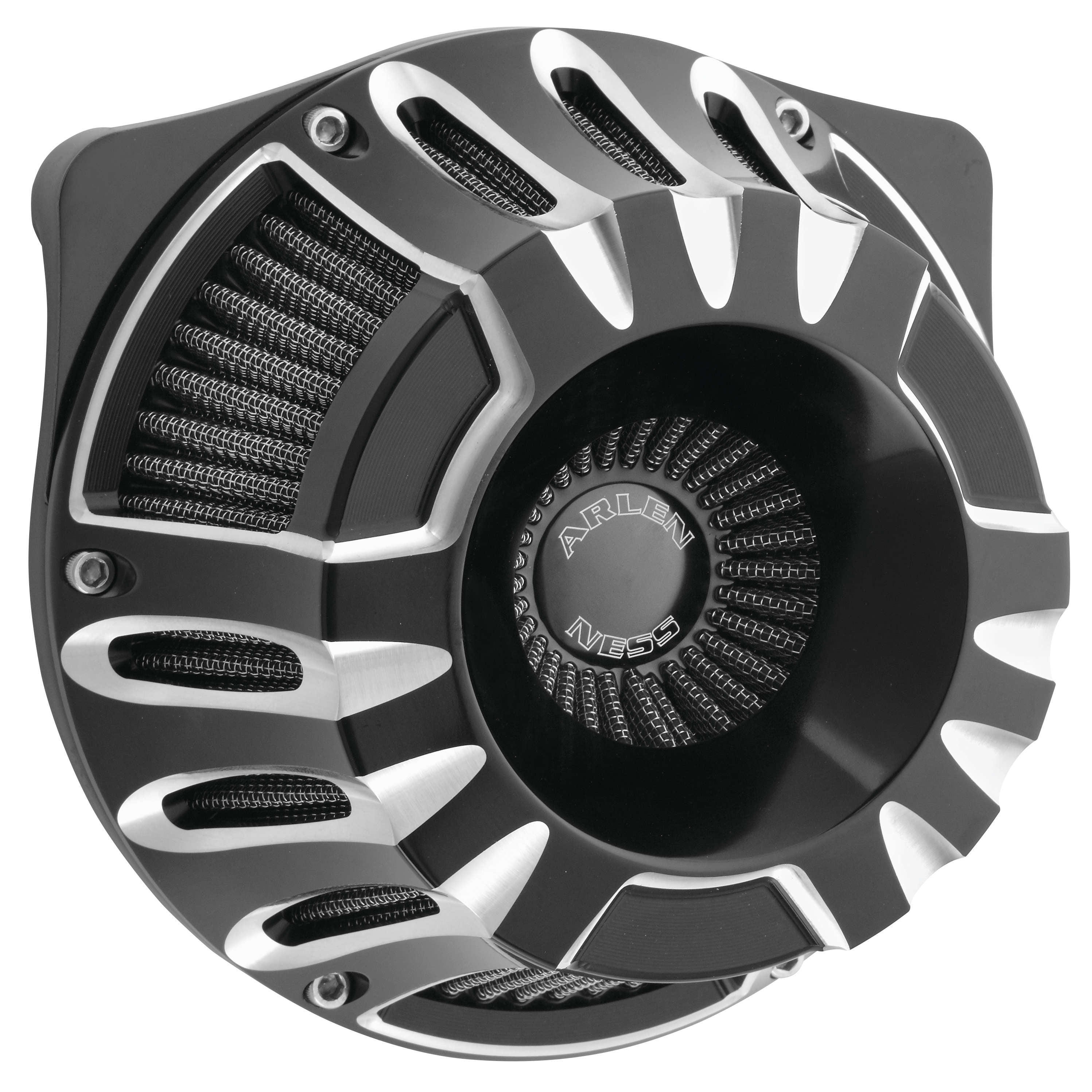 Arlen Ness Black Deep Cut Stage 1 Inverted Air Cleaner Milwaukee 8 M8 17-18 New