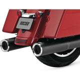Vance And Hines Hi-Output Slip On Exhaust 4.5in Black With Fuelpak FP4
