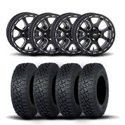 ITP Tsunami 15" Matte Black Wheels And Tenacity XNR Tires [35x9.5R-15]