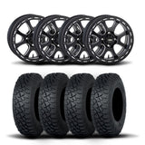 Llantas ITP Tsunami de 15" en negro mate y neumáticos Tenacity XNR [35x9.5R-15]