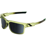 100% Type-S Sunglasses Matte Translucent Olive Slate with Black Mirror Lens - 61032-296-61
