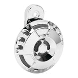 Bocina Arlen Ness de corte profundo cromada de 110 dB para Harley Sportster XL 91-15. Nueva.