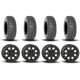 System 3 SB-7 Beadlock Matte Black 15" Wheels And SS360 Sand/Snow Tires [32x10-15]
