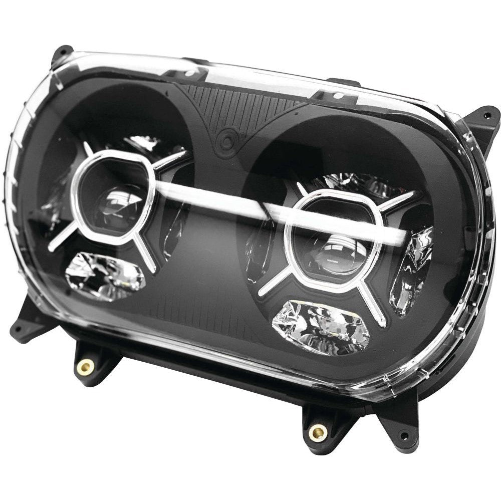 Letric Lighting Headlights For Road Glide Dual, 5.75", Black
