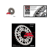 Kit de cadena BMOR 520, piñón delantero y trasero para KAW ZX600 Ninja ZX-6RR 2003-2004