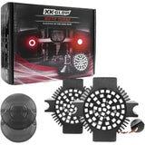 Kit de intermitentes y lentes LED XK Glow, doble luz roja plana - XK1157F-RR-S
